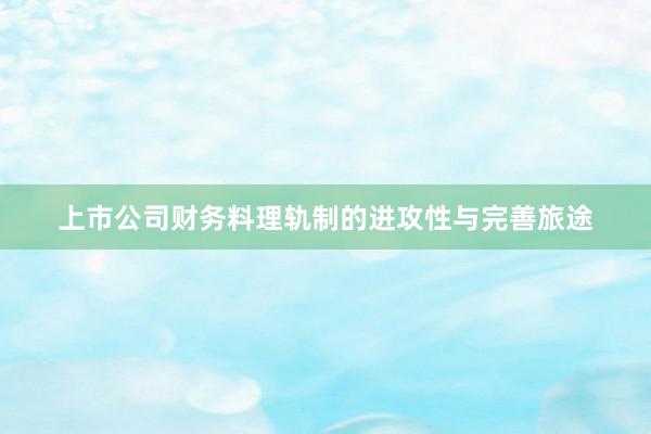 上市公司财务料理轨制的进攻性与完善旅途